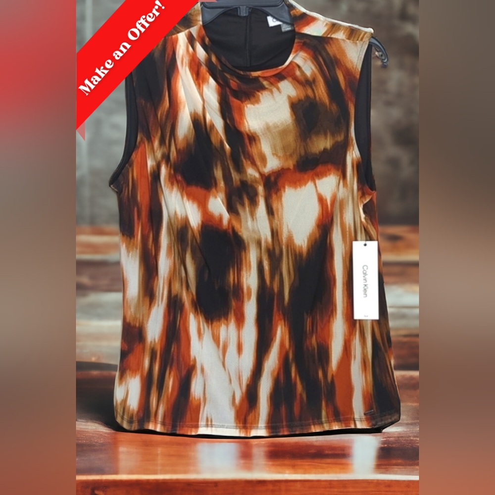 Calvin Klein Top. Brand New! Business Casual and Comfortable. Size L.